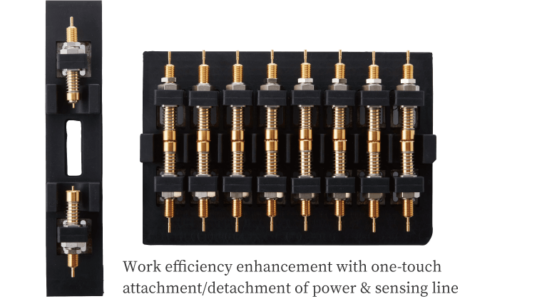 Charge/discharge cycler for cylindrical cells